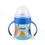 Suavinex Bottle WITH HANDLES AND SILICONE SPOUT 150ml +4m Blue