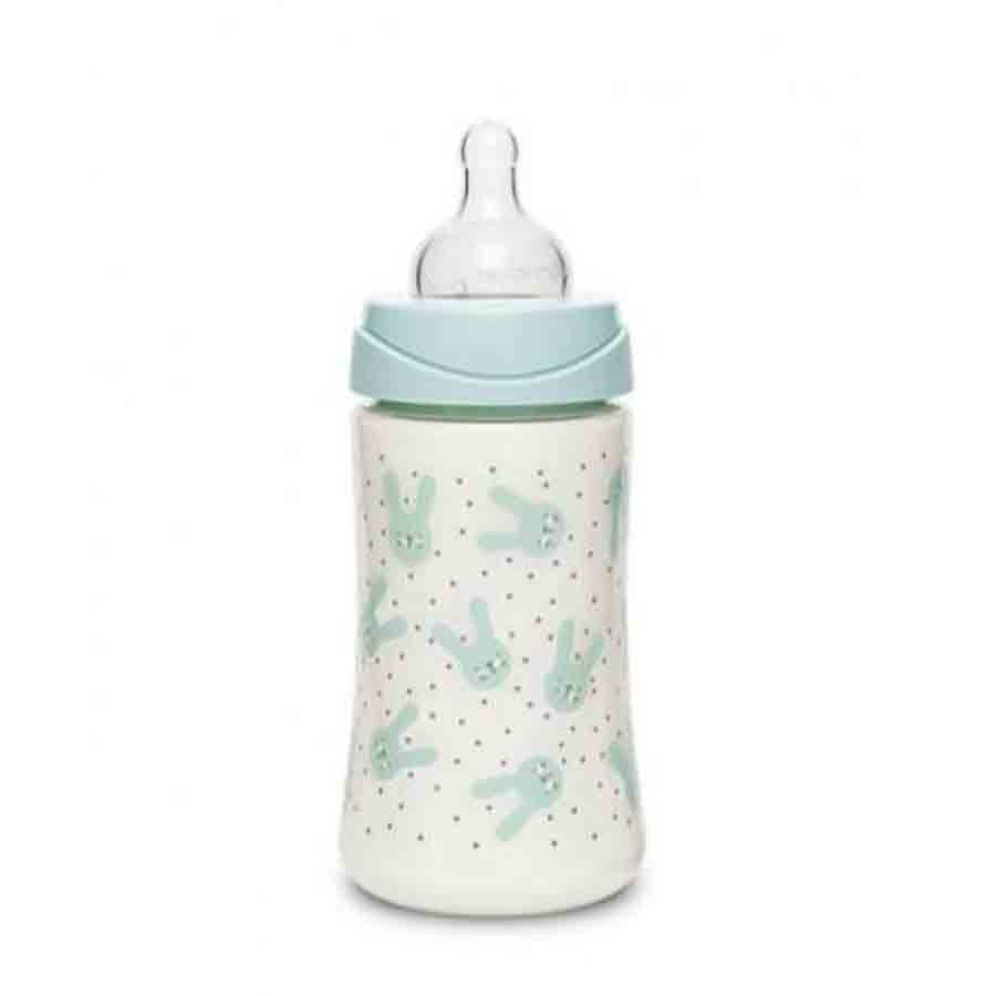 SUAVINEX FEEDING BOT 270ml PA 3P RABBIT GR سوافينكس رضاعة 270مل ثلاث اوضاع ارنب خضراء