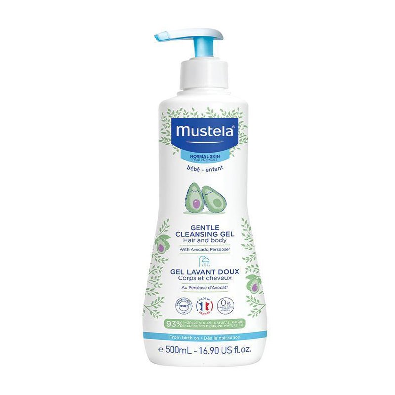 MUSTELA DERMO-CLEANSING GEL FOR HAIR & BODY 500ML