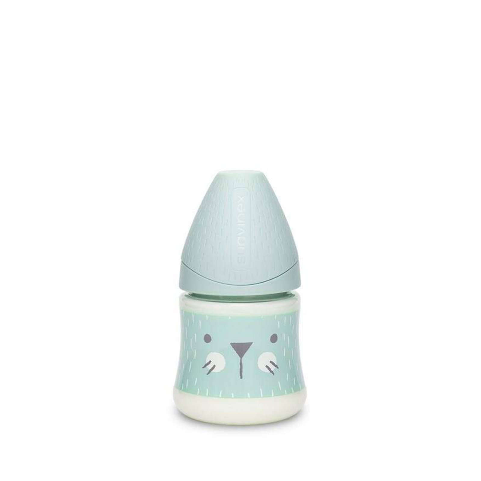 SUAVINEX FEEDING BOTTLE 150ML PA SF WHISKERS Green سوافينكس رضاعة 150مل قطة خضراء