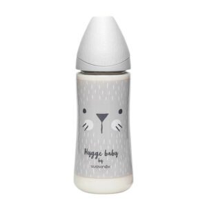 SUAVINEX FEEDING BOT 360 PA PAP WHISKERS GREY سوافينكس رضاعة 360مل قطة بيضاء