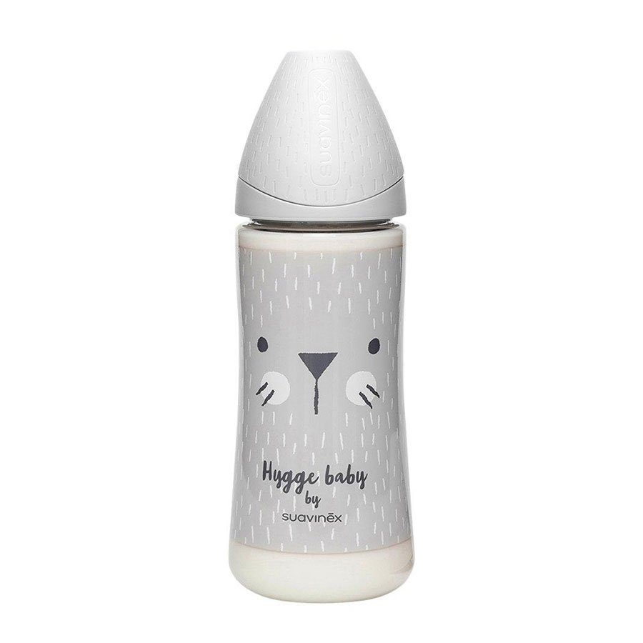 SUAVINEX FEEDING BOT 360 PA PAP WHISKERS GREY سوافينكس رضاعة 360مل قطة بيضاء