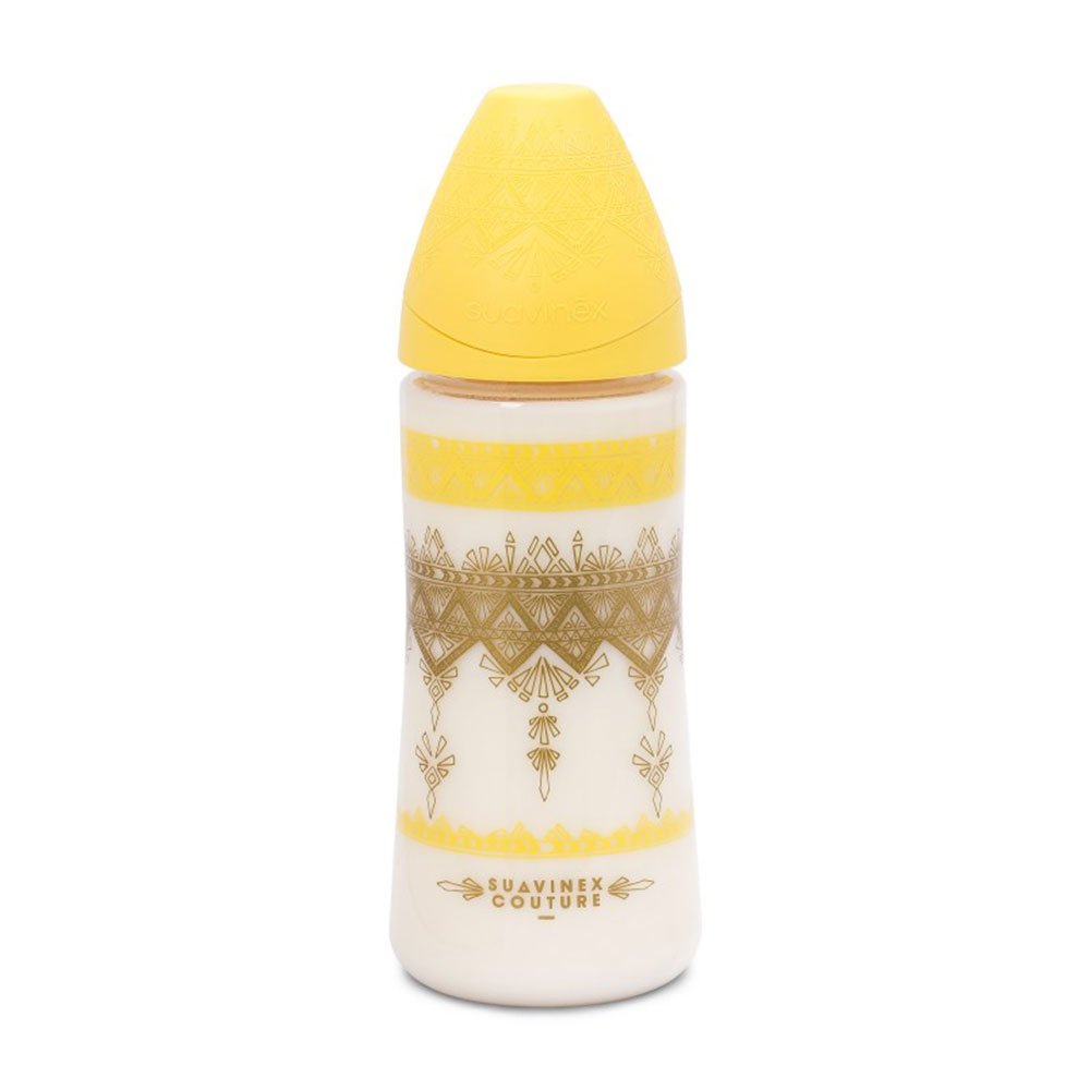 SUAVINEX PREMIUM COUTURE FEEDING BOTTLE FLOW L 360ml Yellow