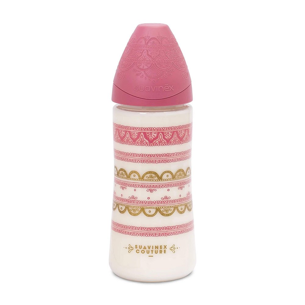 SUAVINEX PREMIUM COUTURE FEEDING BOTTLE FLOW L 360ml PINK