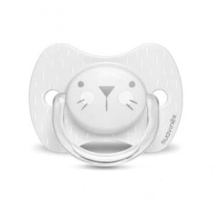 SUAVINEX EVO ANA SOOTHER 0-6M WHISKERS GY سوافينكس لهاية اناتوميكال  0/6 قطة بيضاء