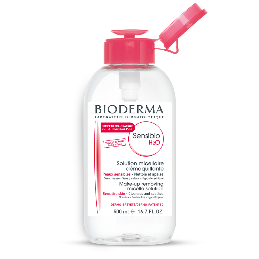 BIODERMA SENSIBIO H2O 500 ML PUMP سينسيبيو مزيل المكياج - Image 2