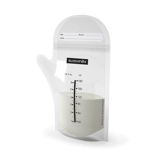 SUAVINEX BREAST MILK STORAGE BAG WITH ZIP CLOSURE