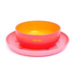 SUAVINEX TODDLER PLATE + BOWL PINK