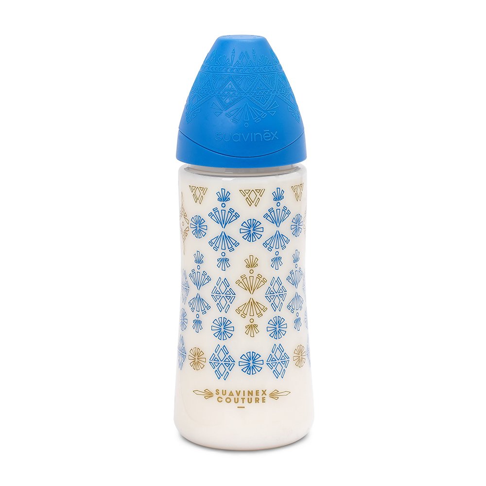 SUAVINEX PREMIUM COUTURE FEEDING BOTTLE FLOW L 360ml Dark Blue