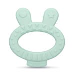 SUAVINEX BUNNY SILICONE TEETHER GREEN