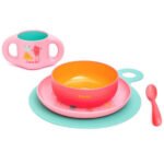 SUAVINEX TODDLER FEEDING SET PINK