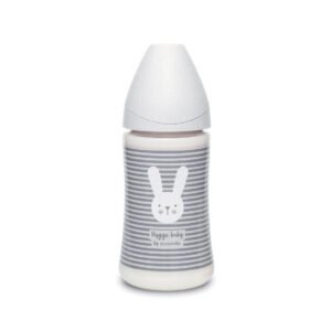 SUAVINEX FEEDING BOT 270 PA 3P WHISKERS White سوافينكس رضاعة 270مل ثلاث اوضاع ارنب مخطط بيضاء