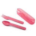 SUAVINEX CUTLERY SET WITH CASE +12 Red
