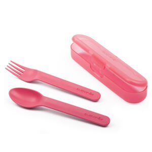 SUAVINEX CUTLERY SET WITH CASE +12 Red