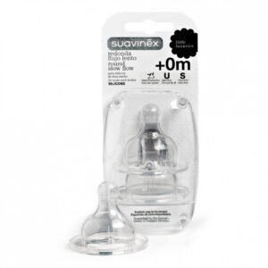 Suavinex - Anatomical Teat 1S Slow Flow 0-6M - Set of 2