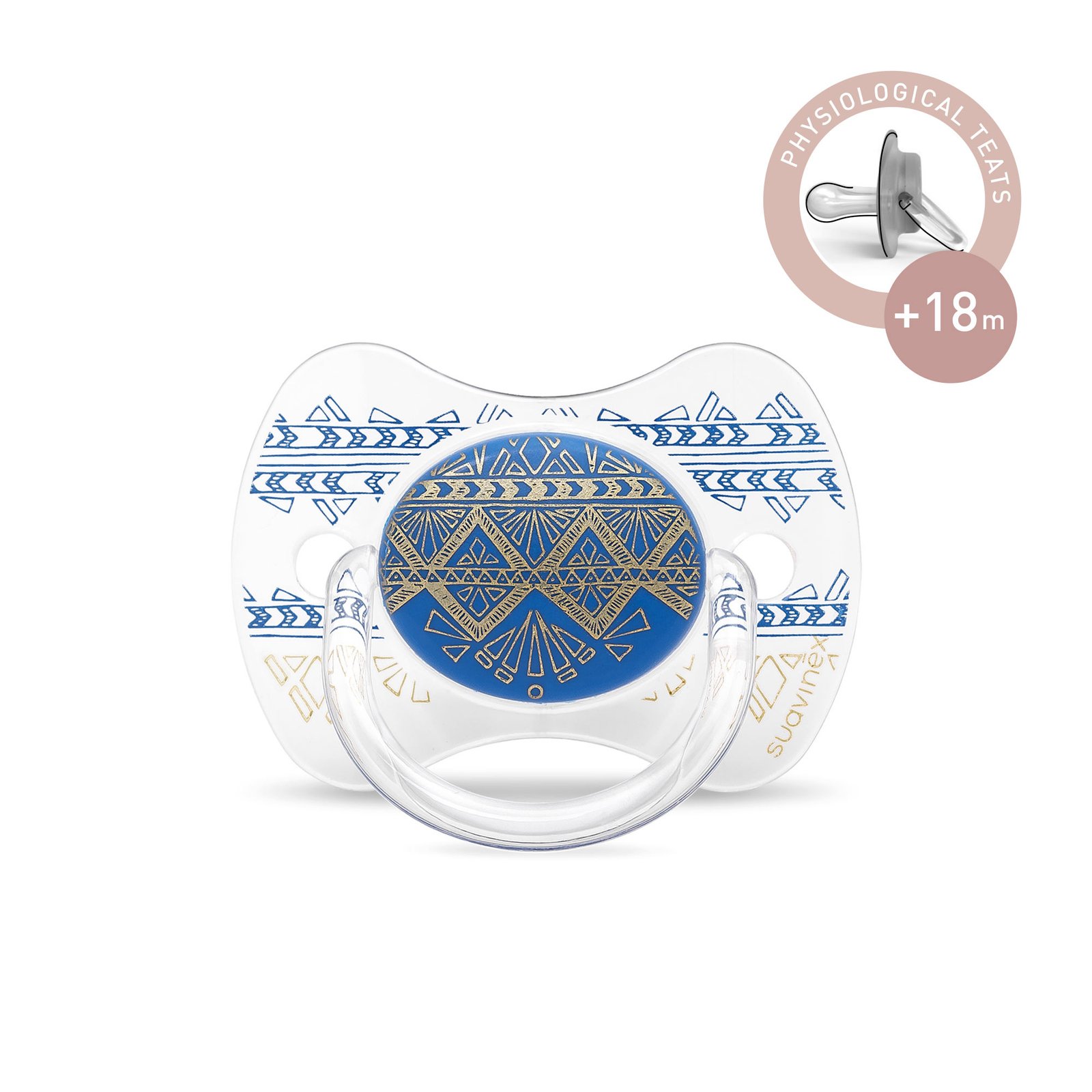 SUAVINEX COUTURE PRE SOOTHER +18M Physiological Dark Blue