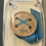 Button Soother Clip with ribbon