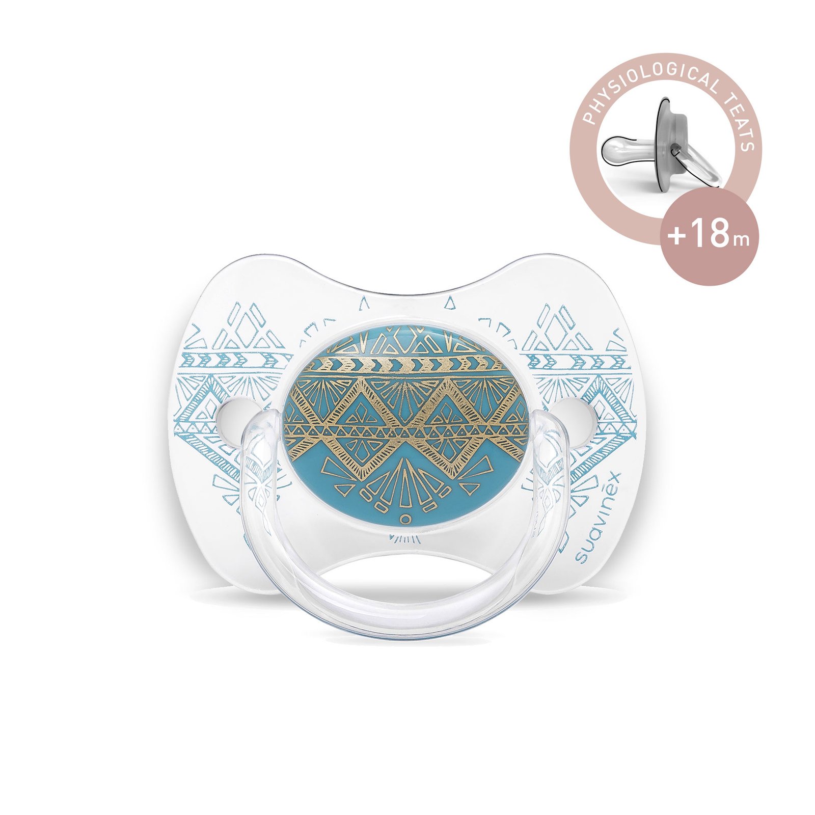 SUAVINEX COUTURE PRE SOOTHER +18M Physiological Blue