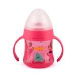Suavinex Bottle WITH HANDLES AND SILICONE SPOUT 150ml +4m Pink