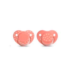 SUAVINEX ANA SOOTHER THE BASICS +18 CORAL 2U سوافينكس بيسك لهاية اناتوميكال +18 كورال