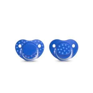 SUAVINEX ANA SOOTHER THE BASICS +18 BL 2U سوافينكس بيسك لهاية اناتوميكال +18 ازرق