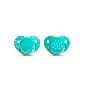 SUAVINEX ANA SOOTHER THE BASICS +18 GR 2U سوافينكس بيسك لهاية اناتوميكال +18 اخضر