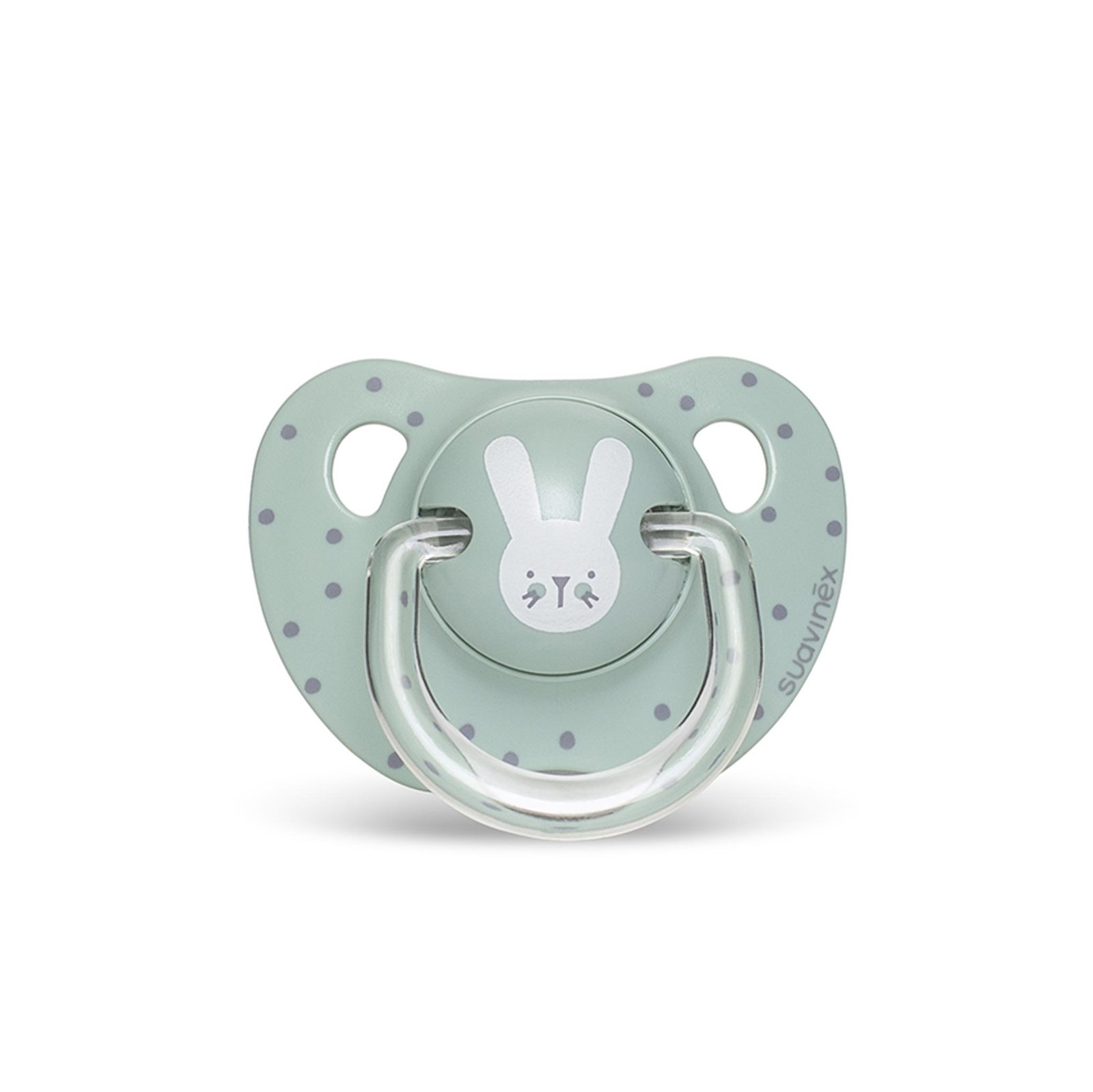SUAVINEX EVO ANA SOOTHER 0-6M RABBIT GR سوافينكس لهاية اناتوميكال 0/6 ارنب خضراء