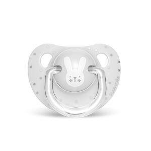 SUAVINEX EVO ANA SOOTHER S 0/6 RABBIT GY سوافينكس لهاية اناتوميكال 0/6 ارنب بيضاء