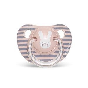 SUAVINEX EVO ANA SOOTHER S 6/18 RABBIT PK سوافينكس لهاية اناتوميكال 6/18 ارنب زهرية