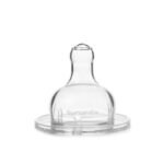 SUAVINEX TEAT SILICONE ROUND SLOW FLOW +0M *2 سوافينكس حلمة دائرية سيليكون تدفق بطيء  +0 اشهر