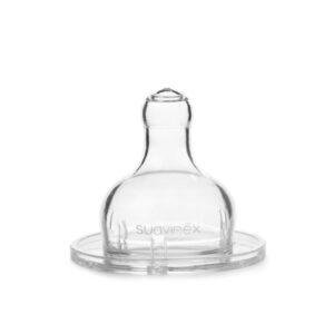 SUAVINEX TEAT SILICONE ROUND 3 POSITIONS VARIABLE FLOWS +0 *2 سوافينكس حلمة دائرية سيليكون ثلاث اوضاع تدفق متغير +0 اشهر