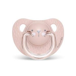 SUAVINEX EVO ANA SOOTHER S 0/6 WHISKERS PK سوافينكس لهاية اناتوميكال 0/6 قطة زهرية