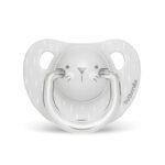 SUAVINEX EVO ANA SOOTHER S 6/18 WHISKERS GY سوافينكس لهاية اناتوميكال  6/18 قطة بيضاء