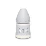 SUAVINEX FEEDING BOT 150 PA SF S WHISKERS GY سوافينكس رضاعة 150مل  قطة بيضاء