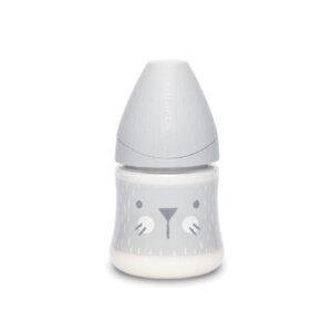 SUAVINEX FEEDING BOT 150 PA SF S WHISKERS GY سوافينكس رضاعة 150مل قطة بيضاء