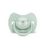 SUAVINEX PREM PHY SOOTHER S 0/6 WHISKERS GR سوافينكس لهاية فسيولوجيكال  0/6 قطة خضراء