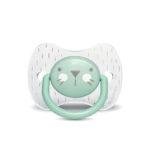 SUAVINEX PREM PHY SOOTHER S 6/18 WHISKERS GR سوافينكس لهاية فسيولوجيكال 6/18 قطة خضراء